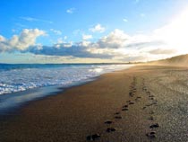 Einsamer Strand Spanien